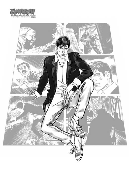 Disegno di Angelo Stano realizzato per il Comicon 2009
